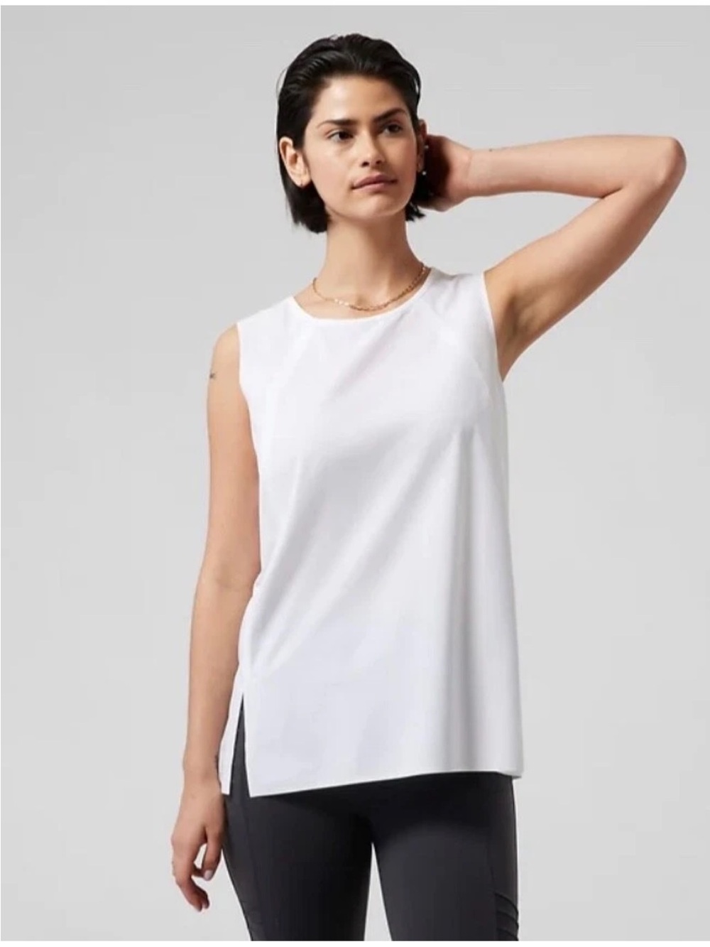 Athleta Zephyr Refined Tank in White